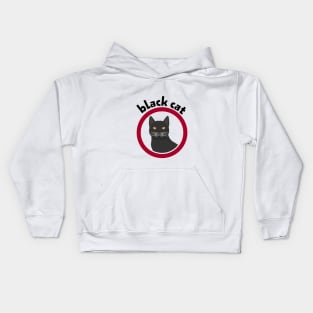 black cat Kids Hoodie